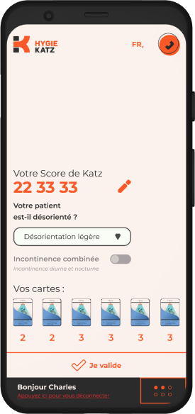 Screen de l'application Hygie-Katz pour le la modification de résultat